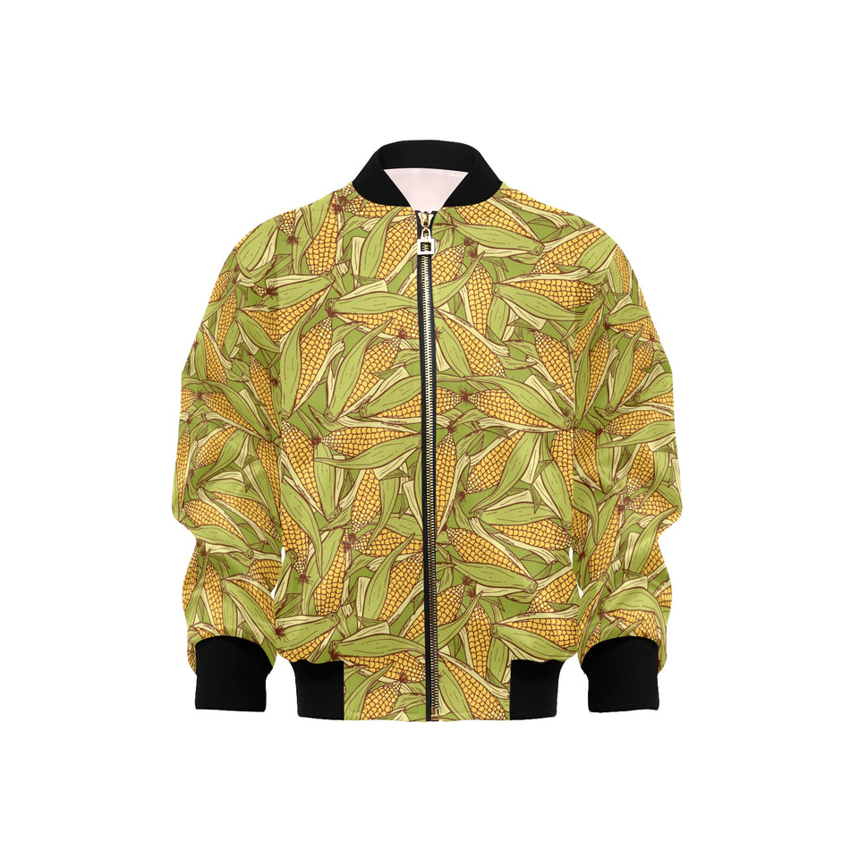 Corn Pattern Print Design 01 Kids' Boys' Girls' Bomber Jacket