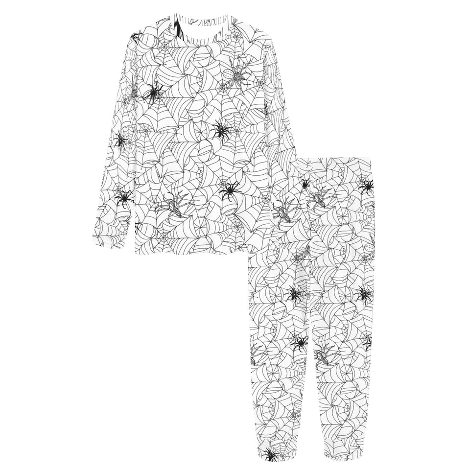 Spider web cobweb pattern Women's All Over Print Pajama Set
