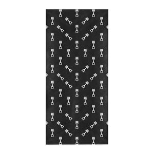 Engine Piston Black Theme Pattern Print Design 03 Beach Towel