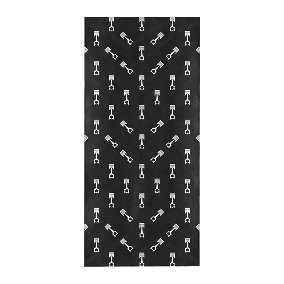 Engine Piston Black Theme Pattern Print Design 03 Beach Towel