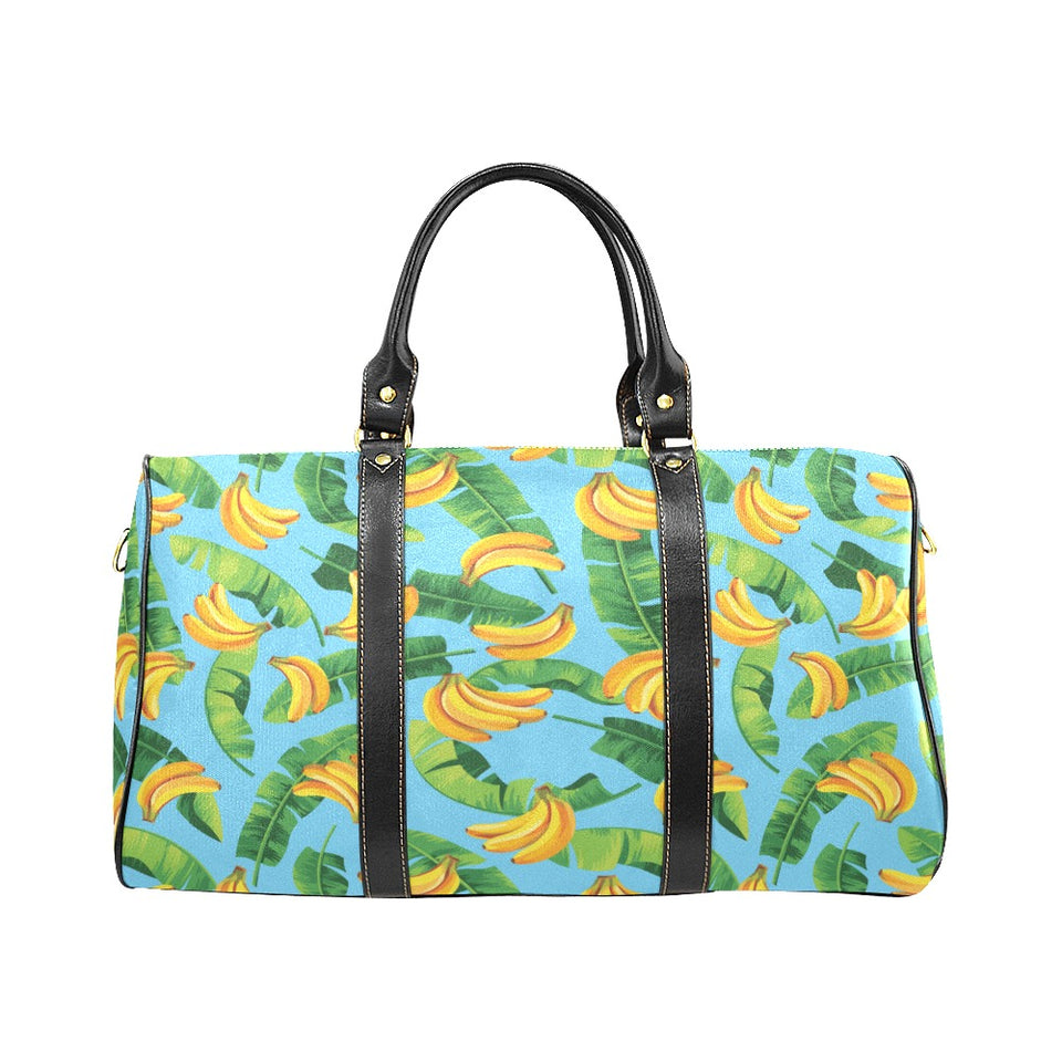 banana leaves banana design pattern Travel Bag