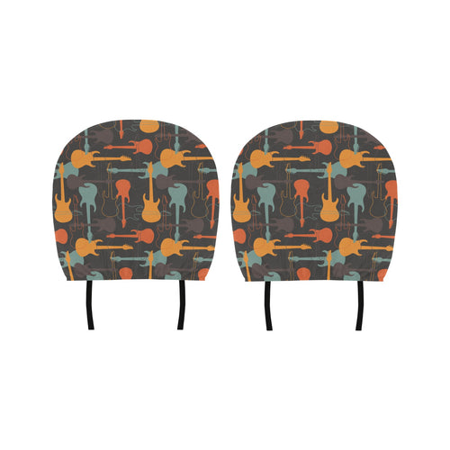 electric guitars pattern Car Headrest Cover