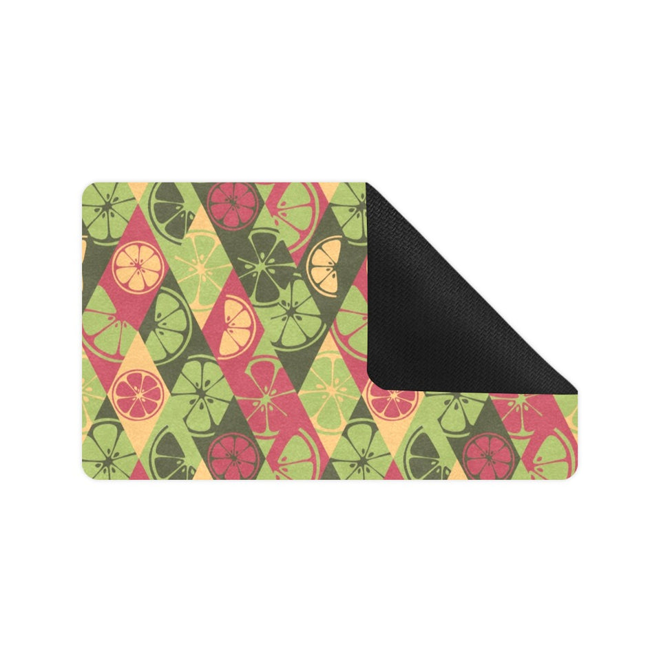 Cool Geometric lime pattern Doormat