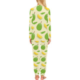 Durian pattern Women's All Over Print Pajama Set