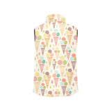 Ice cream cone pattern Men's Padded Vest