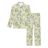 Hand drawn sea turtle fish pattern Men's Long Pajama Set