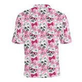 Yorkshire Terrier Pattern Print Design 03 Men's All Over Print Polo Shirt