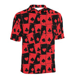 Casino Cards Suits Pattern Print Design 02 Men's All Over Print Polo Shirt