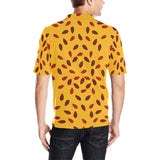 Passion fruit texture Men's All Over Print Polo Shirt