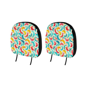 Colorful moon pattern Car Headrest Cover