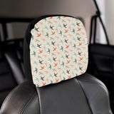 Swallow Pattern Print Design 02 Car Headrest Cover