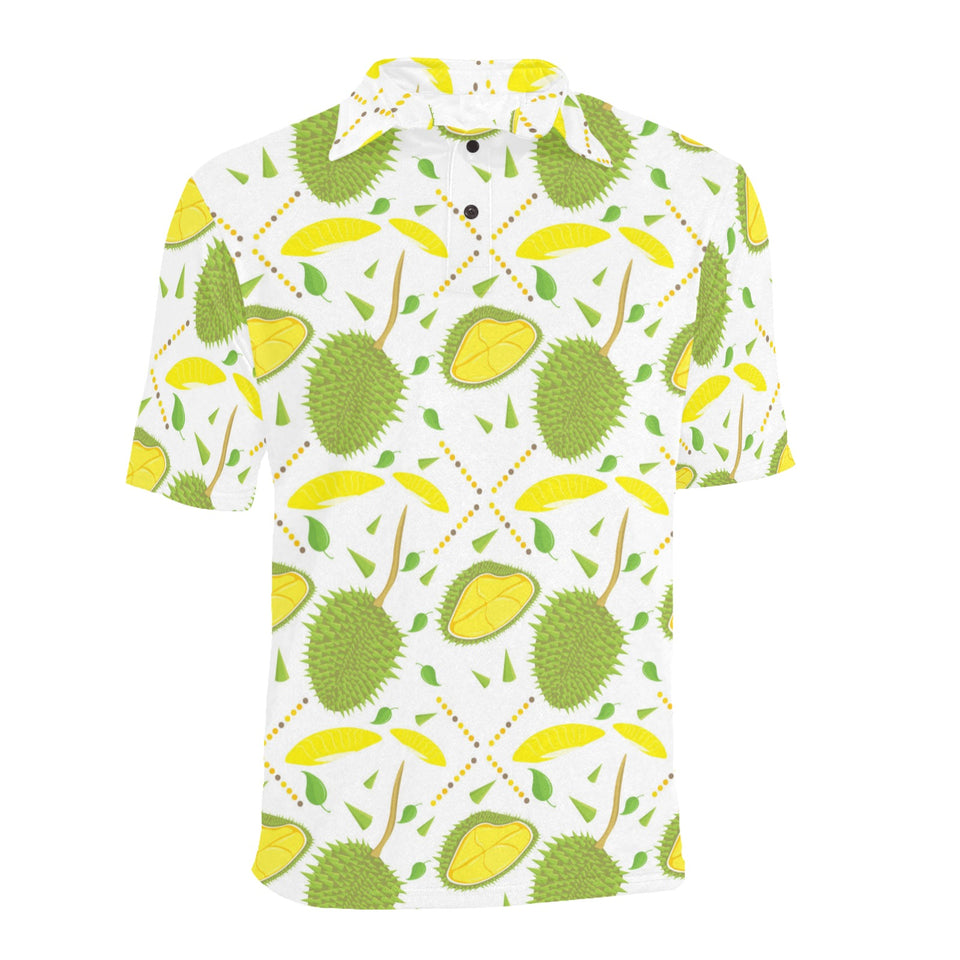 Durian pattern background Men's All Over Print Polo Shirt