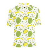 Durian pattern background Men's All Over Print Polo Shirt