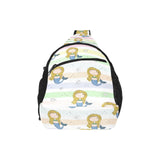 Cute hand drawn mermaid All Over Print Chest Bag