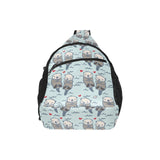 Lovely Sea Otter Pattern All Over Print Chest Bag