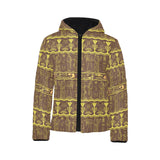 Egypt Hieroglyphics Pattern Print Design 03 Kids' Boys' Girls' Padded Hooded Jacket