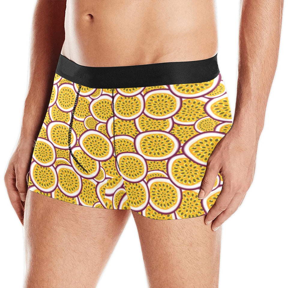 Passion fruits slice pattern Men's All Over Print Boxer Briefs Men's Underwear