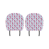 Purple seahorse blue coral pattern Car Headrest Cover