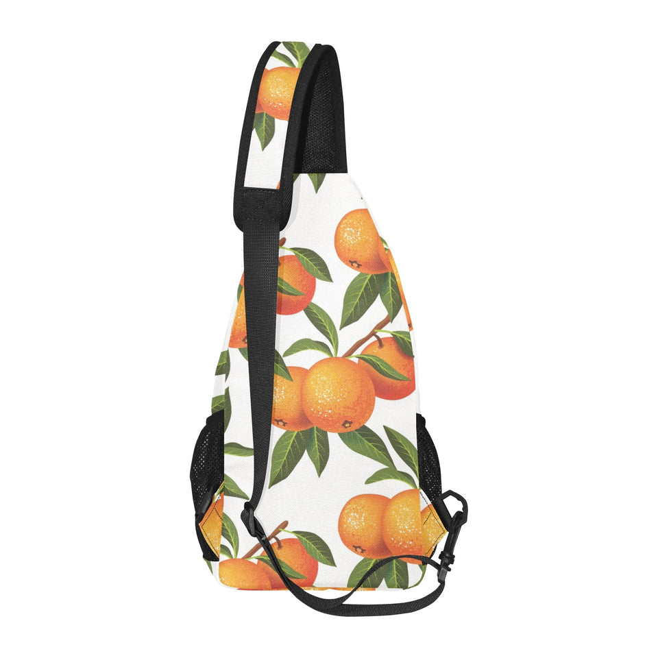 Oranges pattern background All Over Print Chest Bag