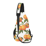 Oranges pattern background All Over Print Chest Bag