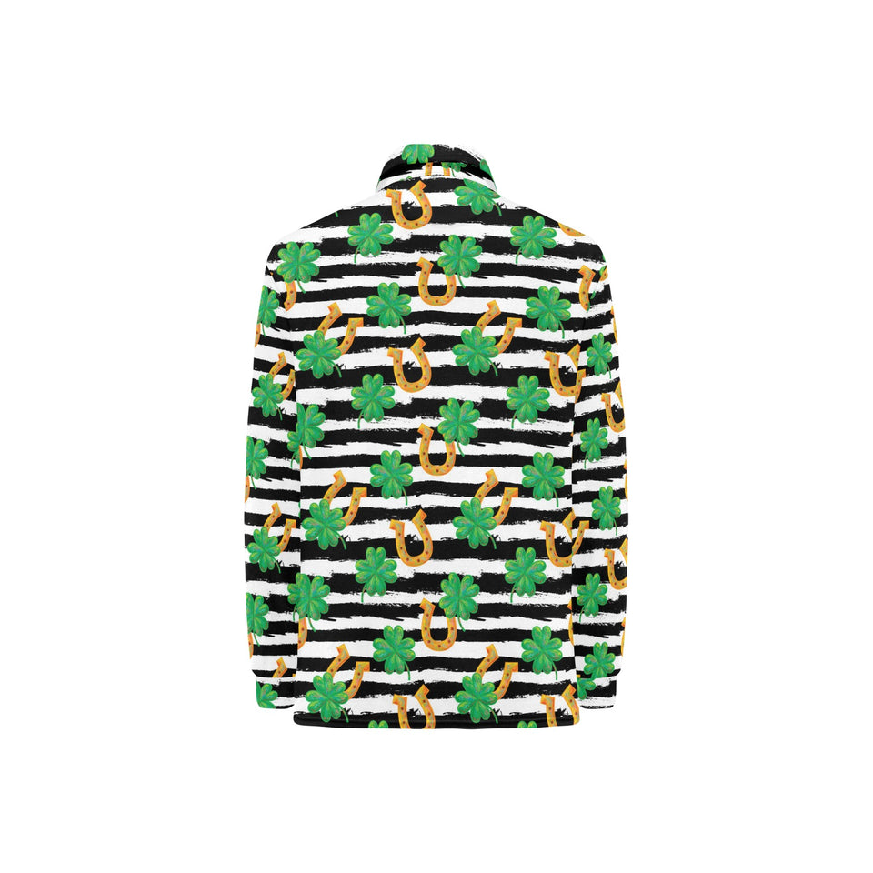 Horseshoes Pattern Print Design 01 Women's Long Sleeve Polo Shirt