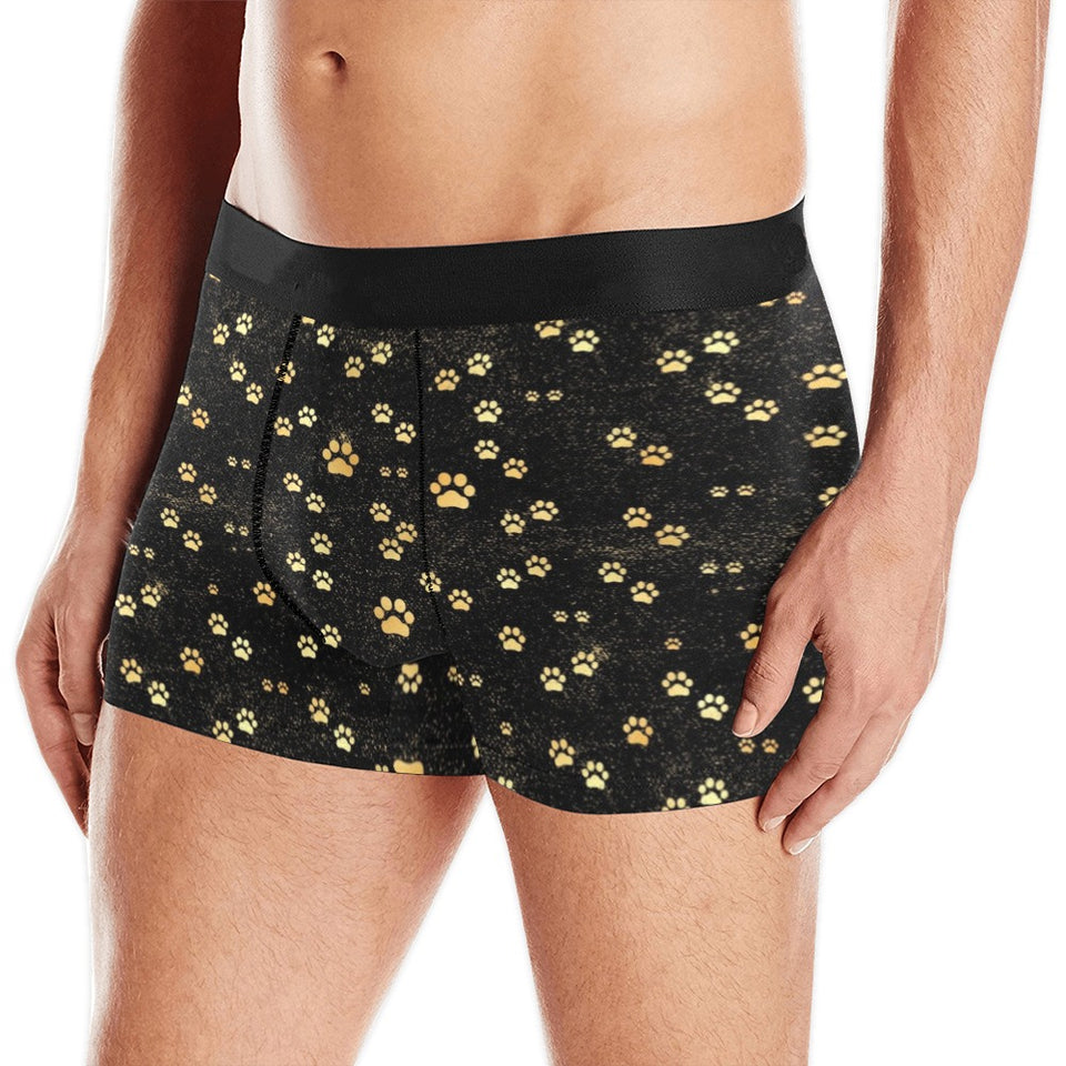 Dog Paws Pattern Print Design 05 Men's All Over Print Boxer Briefs Men's Underwear