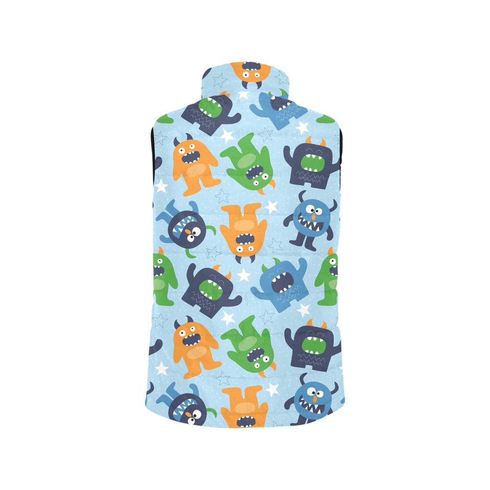 Alien Pattern Print Design 04 Men's Padded Vest
