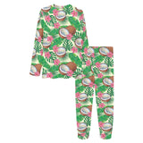Coconut Pattern Print Design 01 Women's All Over Print Pajama Set