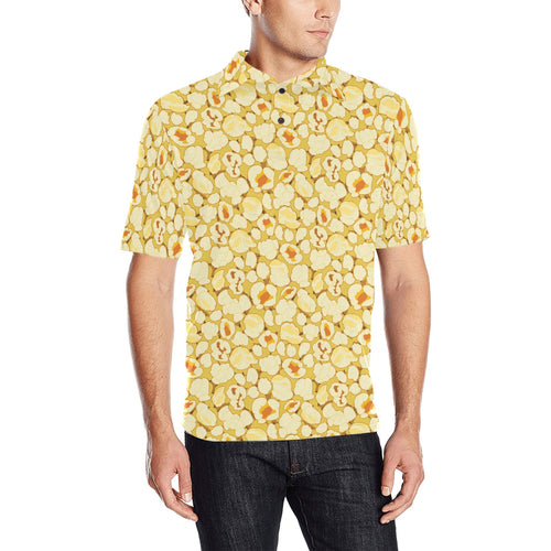 Popcorn Pattern Print Design 04 Men's All Over Print Polo Shirt