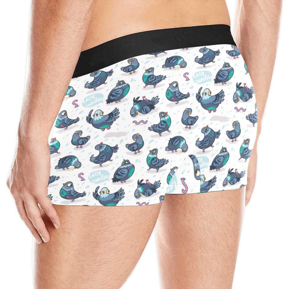 Pigeon Pattern Print Design 02 Men's All Over Print Boxer Briefs Men's Underwear