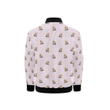 Yorkshire Terrier Pattern Print Design 02 Kids' Boys' Girls' Bomber Jacket