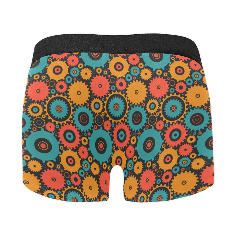 Gear Pattern Print Design 01 Men's All Over Print Boxer Briefs Men's Underwear