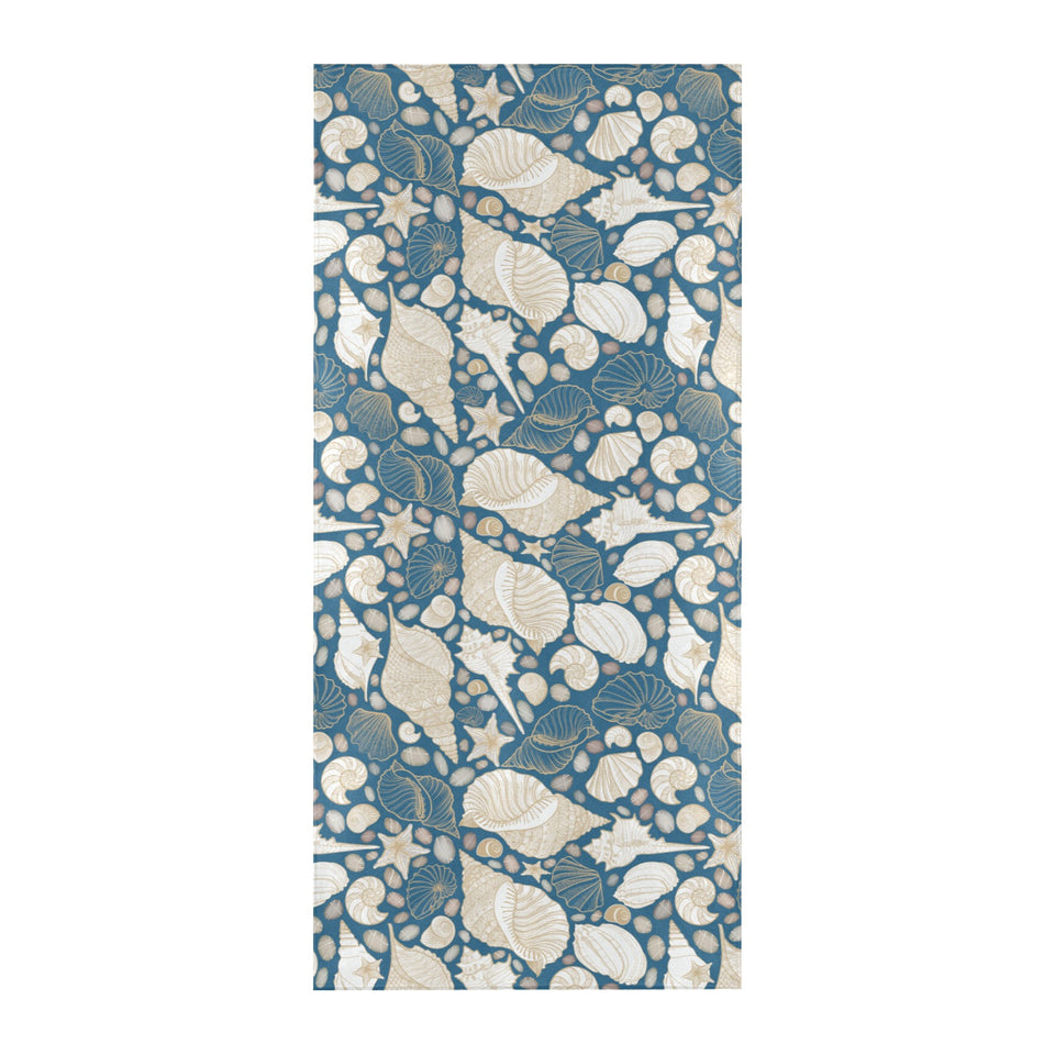 Sea turtle Polynesian Tribal design pattern Beach Towel