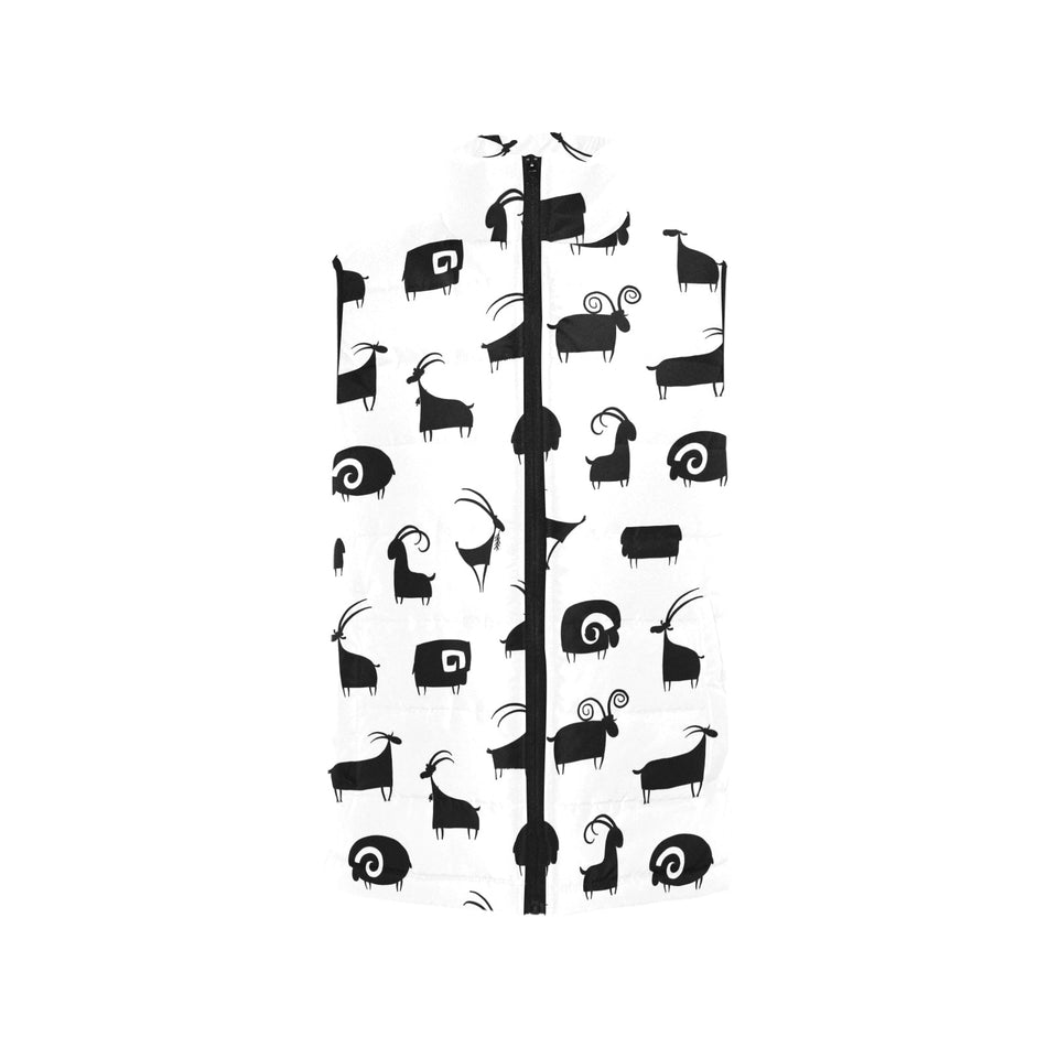 Goat ram pattern Men's Padded Vest