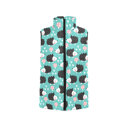 Hedgehog Pattern Print Design 03 Men's Padded Vest