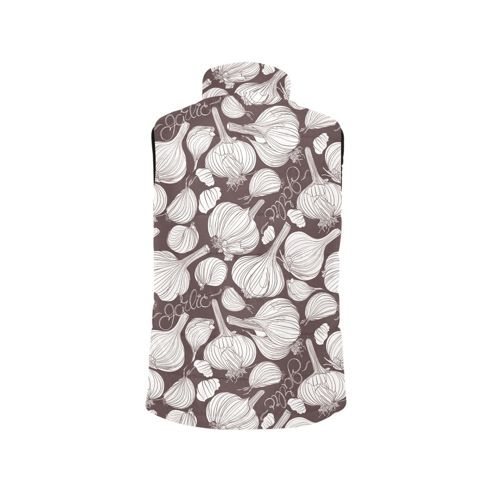 Garlic bulb dark background Women's Padded Vest