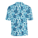 Hibiscus Pattern Print Design 03 Men's All Over Print Polo Shirt