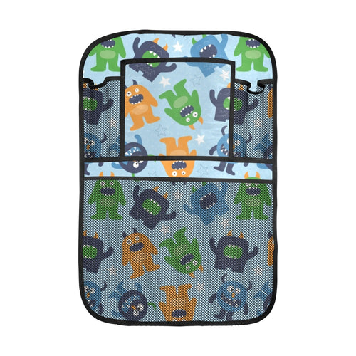 Alien Pattern Print Design 04 Car Seat Back Organizer