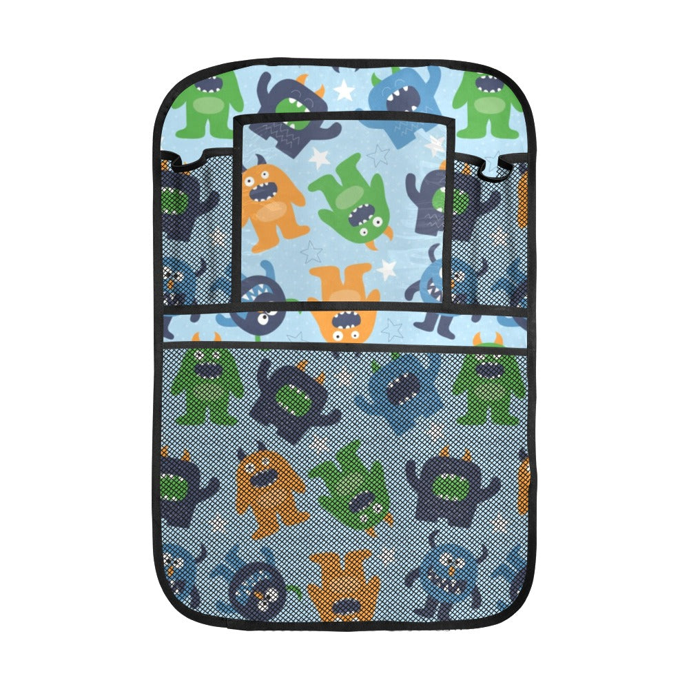 Alien Pattern Print Design 04 Car Seat Back Organizer