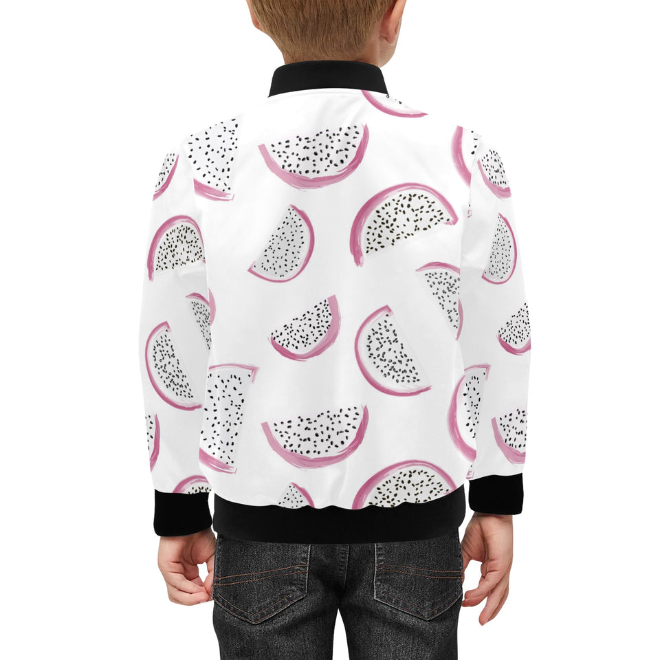 dragon fruit pattern Kids' Boys' Girls' Bomber Jacket