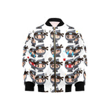 Cute ninja design pattern Kids' Boys' Girls' Bomber Jacket