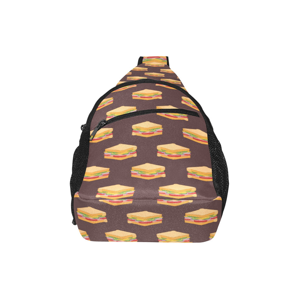 Sandwich Pattern Print Design 04 All Over Print Chest Bag