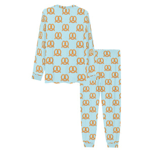 Pretzels Pattern Print Design 03 Men's All Over Print Pajama