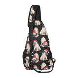 Christmas Pugs Santa_s red cap pattern All Over Print Chest Bag
