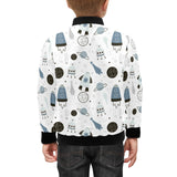 Hand drawn space elements space rocket star planet Kids' Boys' Girls' Bomber Jacket