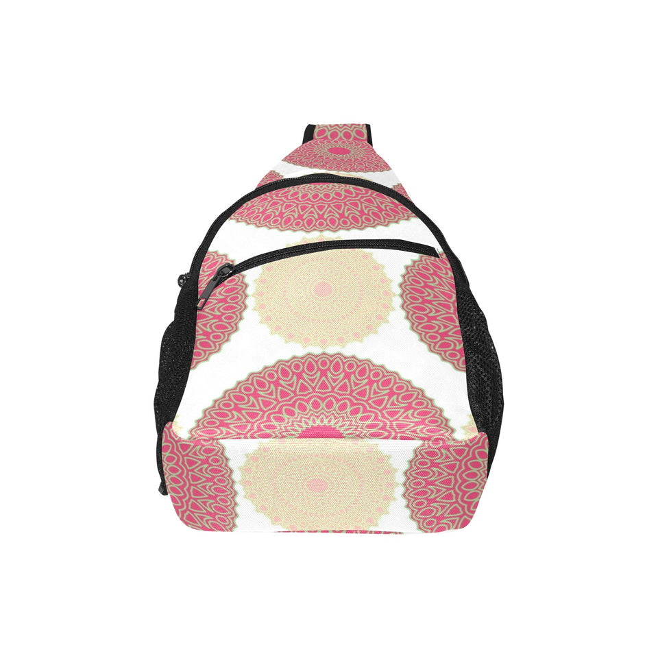 Circle indian pattern All Over Print Chest Bag