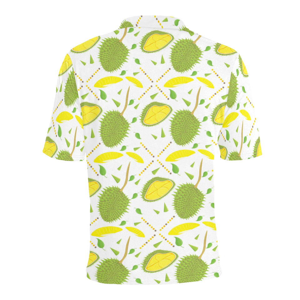 Durian pattern background Men's All Over Print Polo Shirt