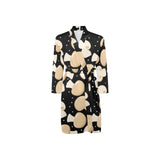 Champignon mushroom pattern Men's Long Sleeve Belted Night Robe