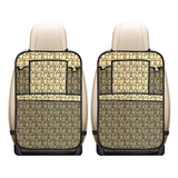 English Bulldog Pattern Print Design 02 Car Seat Back Organizer
