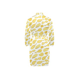 Potato Chips Pattern Print Design 02 Men's Long Sleeve Belted Night Robe